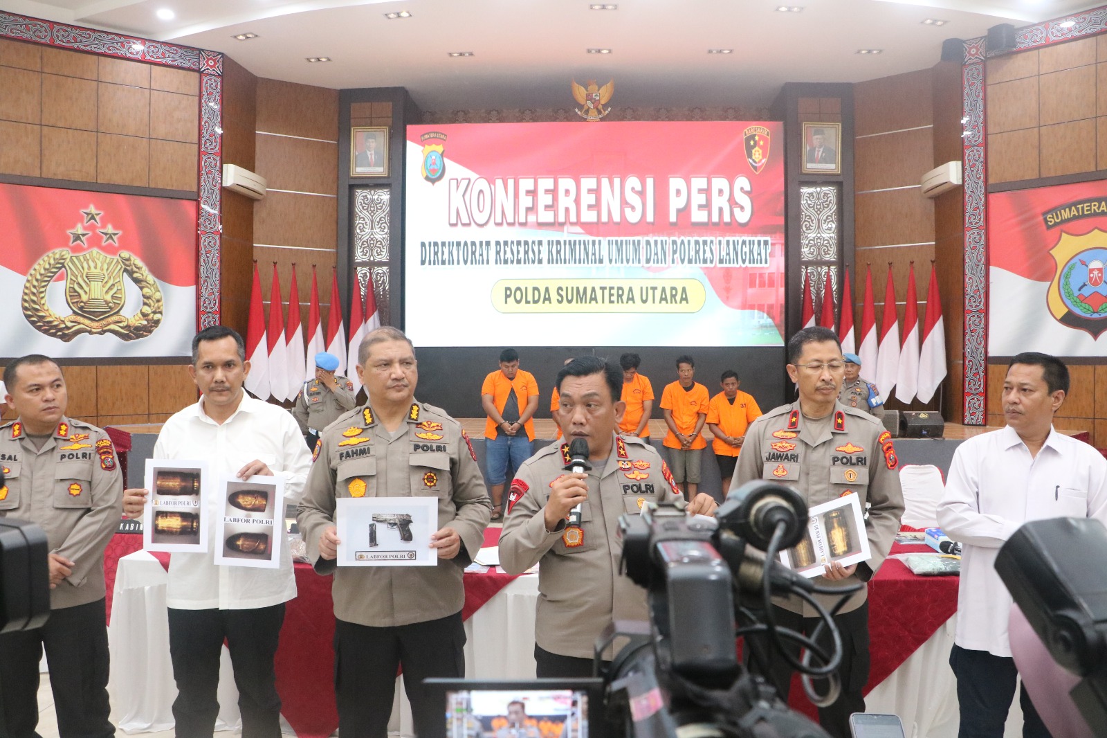 Tim Gabungan Ditreskrimum Polda Sumut dan Polres Langkat Ringkus Pelaku Penembakan Mantan Anggota DPRD Langkat