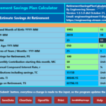 Retirement savings calculator