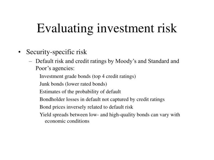 Investment risk management evaluating ppt powerpoint presentation