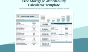 Calculator affordability mortgage excel spreadsheet browser return button back click